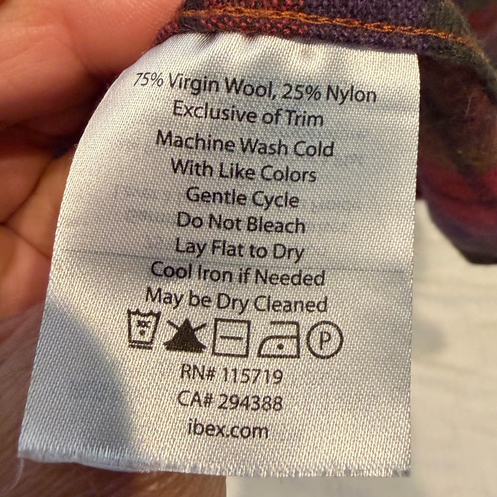 IBEX flannel Button-Up Shirt in Olive Green and Pink - Picture 7 of 7